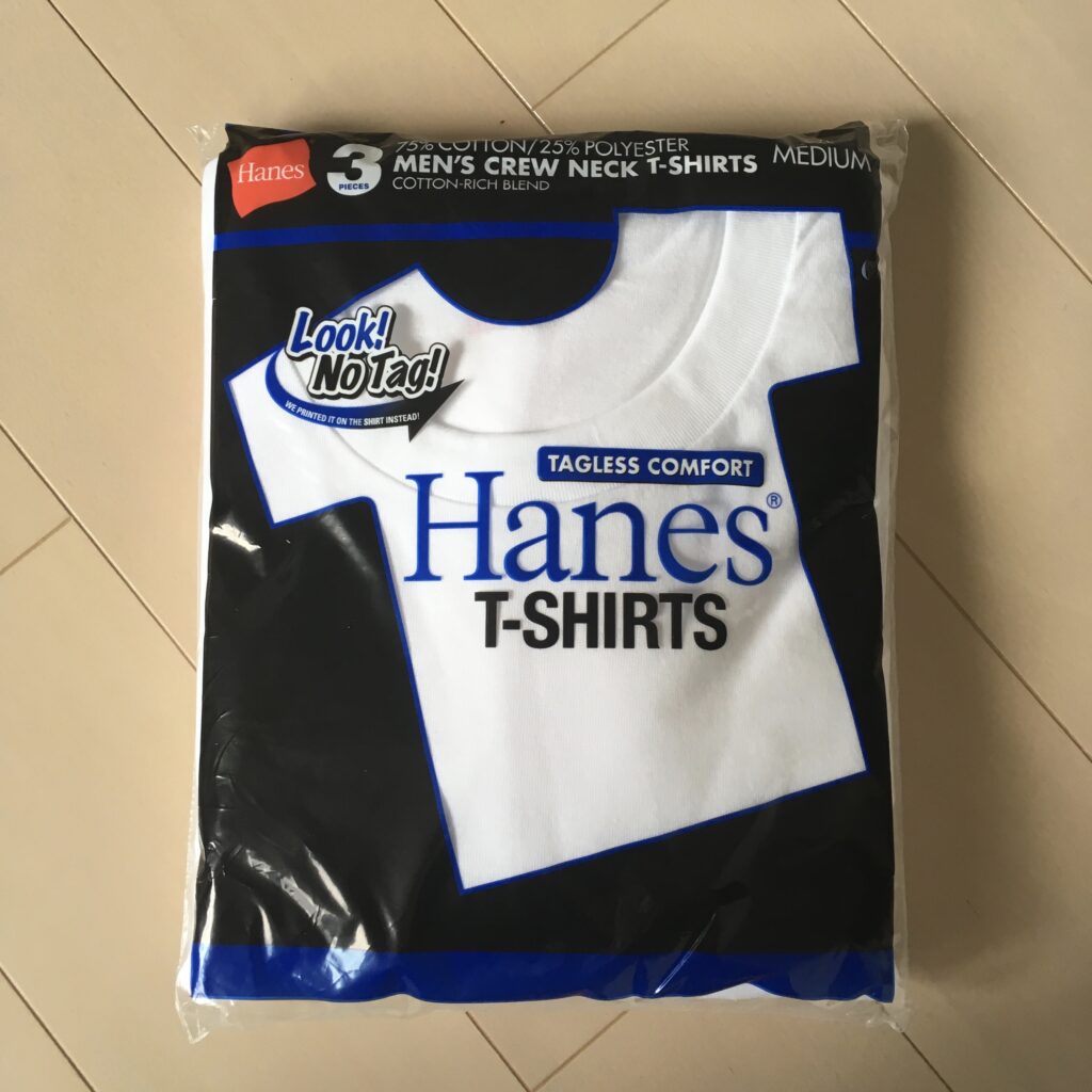 【ヘインズ（Hanes）青ラベル白Tシャツ】青パックTとポリエステル混紡のメリット